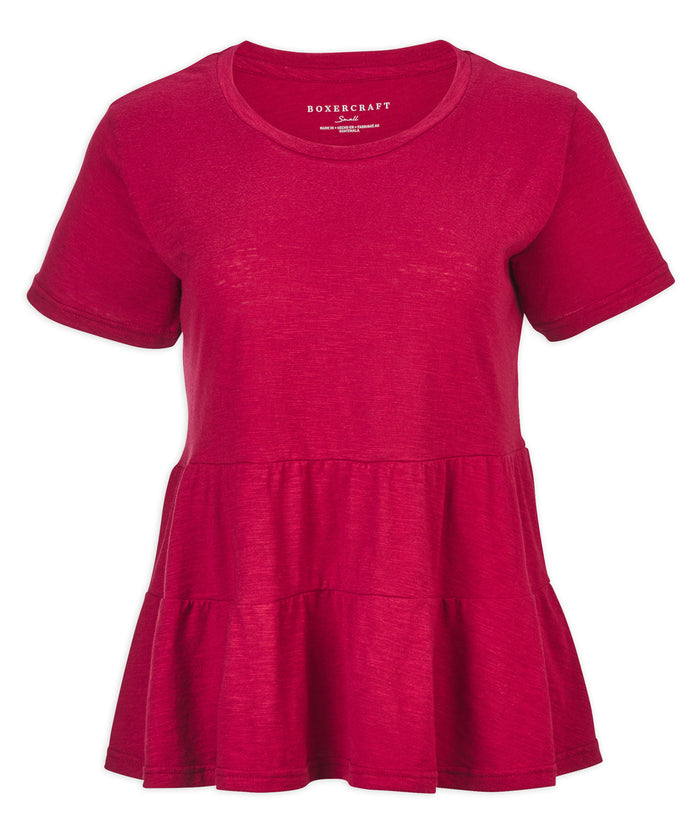 Boxercraft Women's Willow Tee Garnet