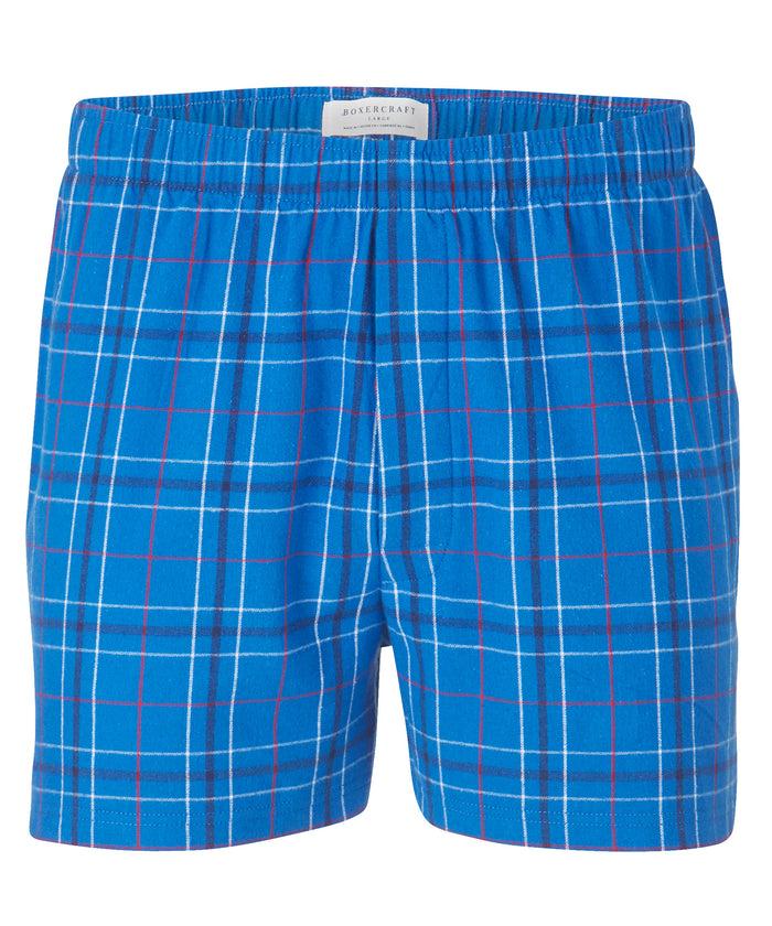 Boxercraft Men's 100% Cotton Double-Brushed Flannel Boxer