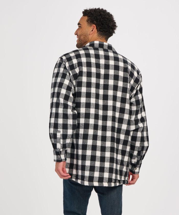 Boxercraft Men's Flannel Everest Workshirt Black/White Buffalo Plaid