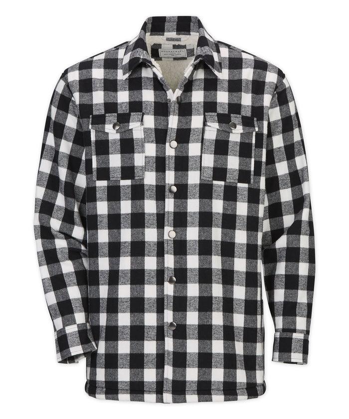 Boxercraft Men's Flannel Everest Workshirt Black/White Buffalo Plaid