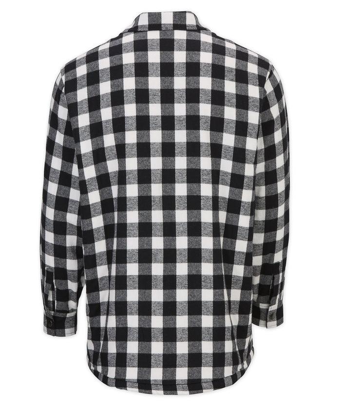 Boxercraft Men's Flannel Everest Workshirt Black/White Buffalo Plaid