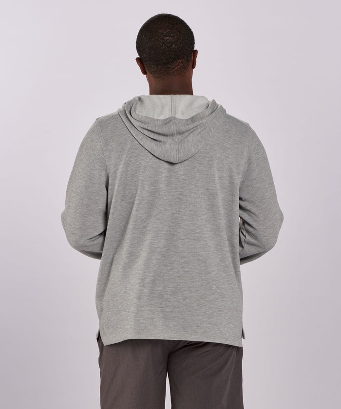 Boxercraft Men's Fleece Baja Pullover Oxford Heather