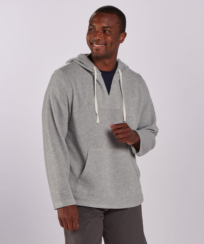 boxercraft Men's Fleece Baja Pullover Oxford Heather