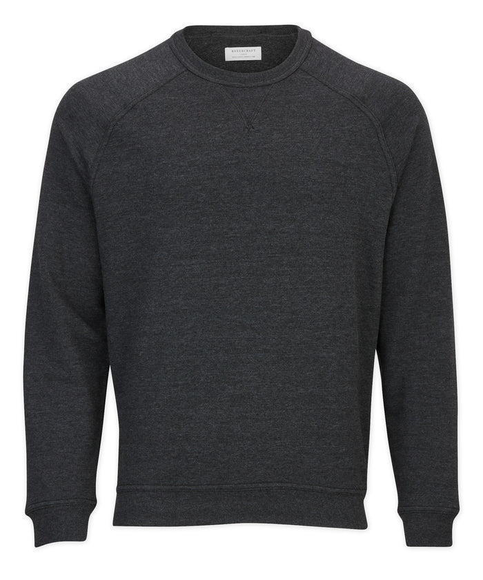Boxercraft Men's French Terry Crew Charcoal Heather