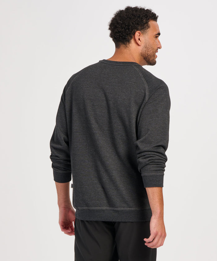 Boxercraft Men's French Terry Crew Charcoal Heather