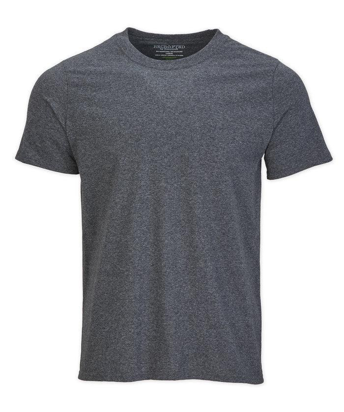 Boxercraft Men's Recrafted 100% Sustainable Crewneck Tee Black Heather