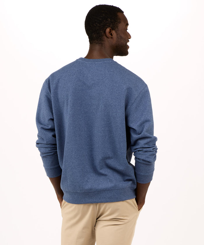 Boxercraft Men's Recrafted 100% Sustainable Fleece Crew Pullover Navy