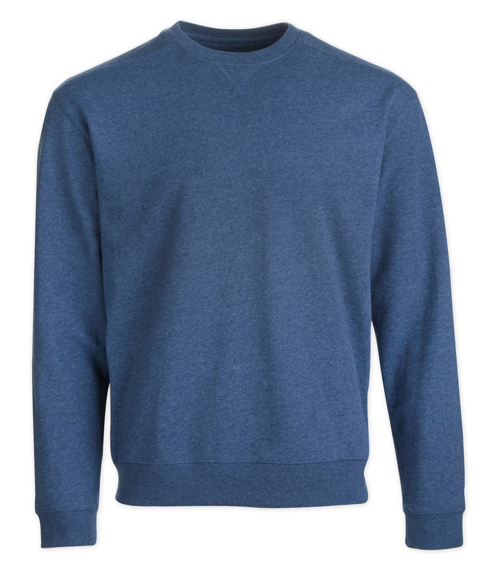 Boxercraft Men's Recrafted 100% Sustainable Fleece Crew Pullover Navy