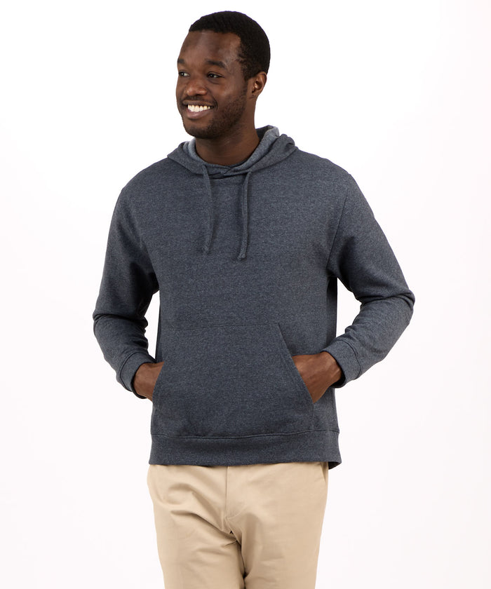 boxercraft Men's Recrafted 100% Sustainable Fleece Hoodie Black Heather