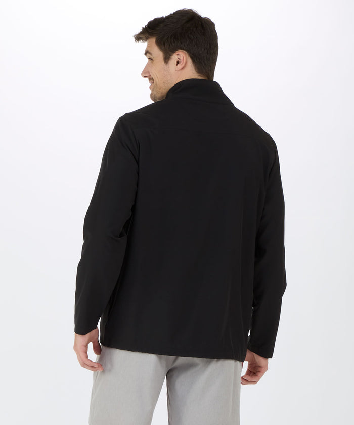 Boxercraft Men's Stretch Woven Quarter Zip Pullover Black
