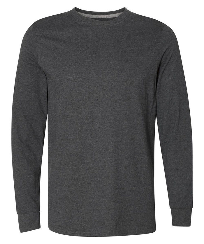 Boxercraft Unisex Essential Long Sleeve Tee Charcoal Heather