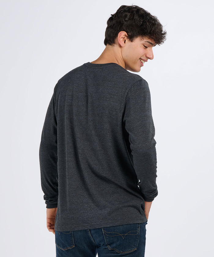 Boxercraft Unisex Essential Long Sleeve Tee Charcoal Heather