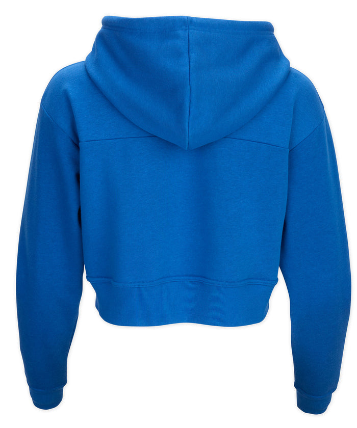 Boxercraft Women's Cropped Fleece Hoodie True Royal