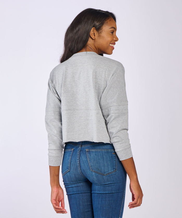 Boxercraft Women's Cropped Retro Jersey Oxford Heather
