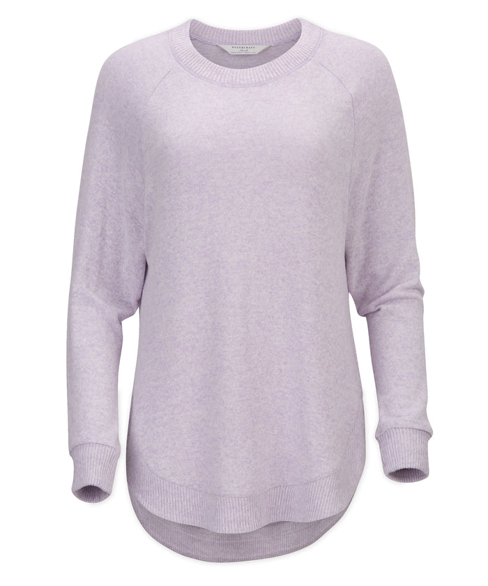 Boxercraft Women's Cuddle Oversized Crew Wisteria Heather