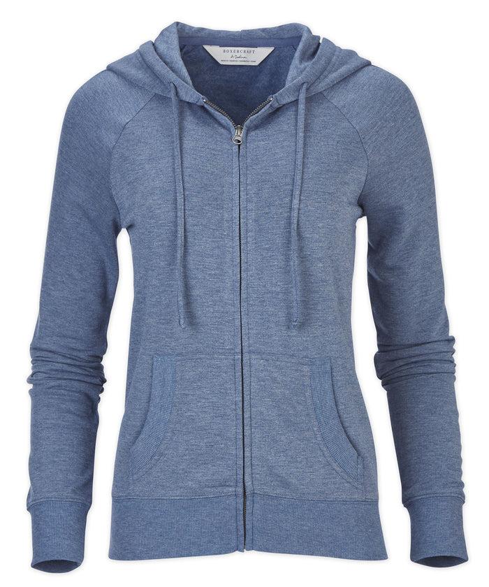 Boxercraft Women's Dream Fleece Full-Zip Hoodie Indigo Heather