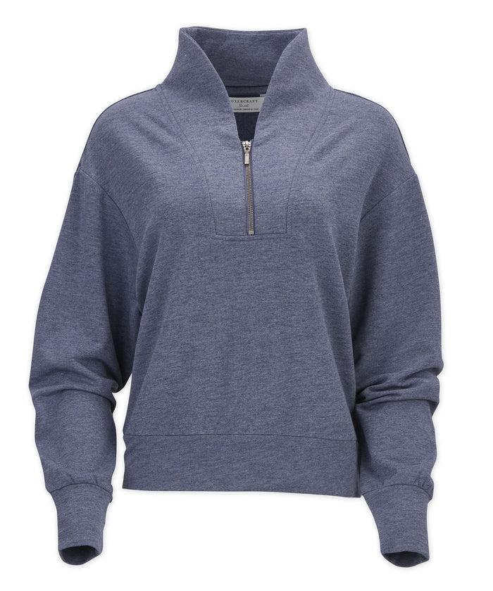 Boxercraft Women's Dream Fleece Quarter-Zip Pullover Indigo Heather