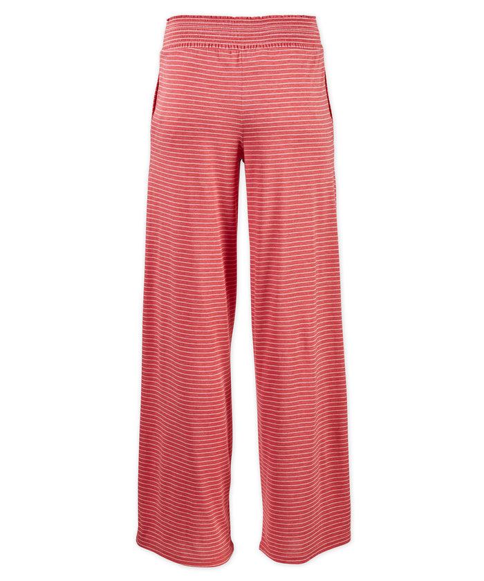 Boxercraft Women's Evelyn Wide Leg Pant True Red/White