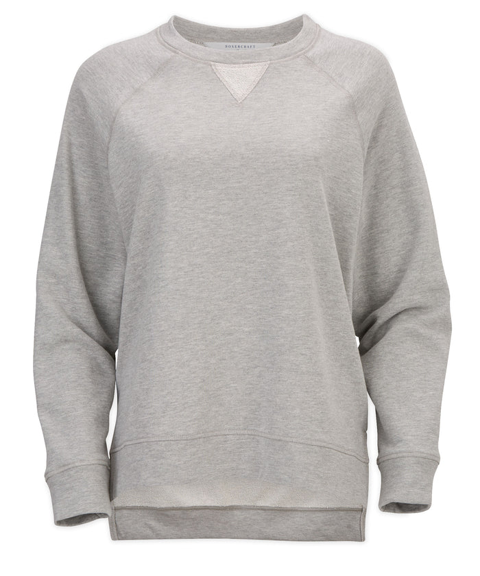 Boxercraft Women's Harlow Terry Pullover Oxford Heather