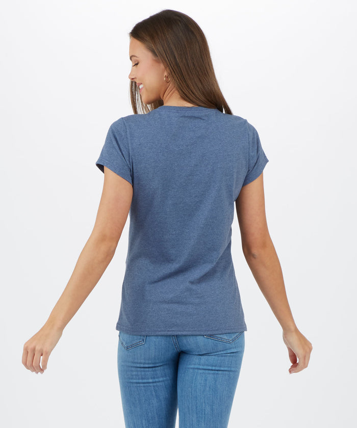 Boxercraft Women's Recrafted 100% Sustainable Crewneck Tee Navy
