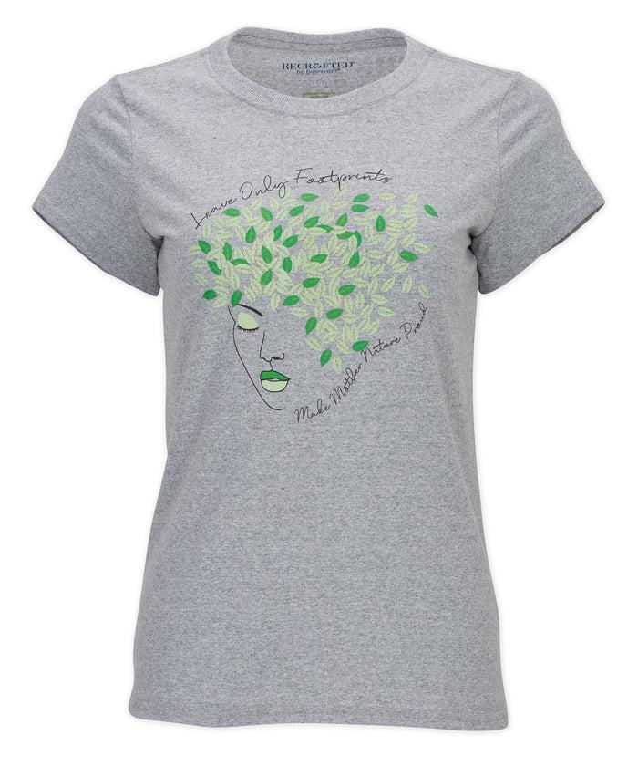 boxercraft Women's Recrafted 100% Sustainable Mother Nature Tee Aluminum