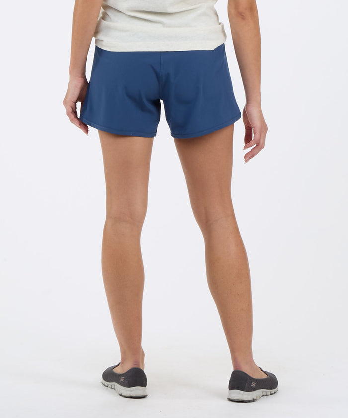Boxercraft Women's Stretch Woven Lined Short Indigo
