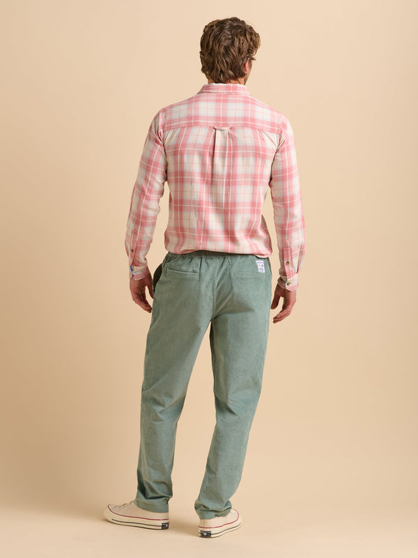 Brakeburn Aqua Corduroy Trouser