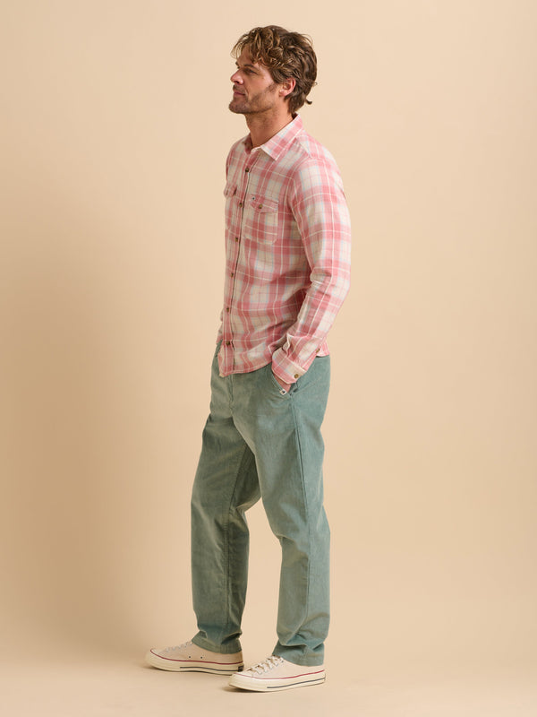 Brakeburn Aqua Corduroy Trouser