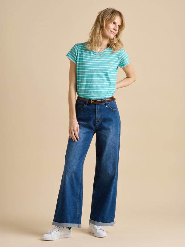 Brakeburn Aqua Stripe TShirt