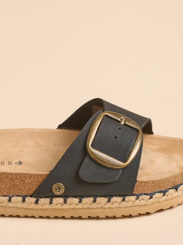 Brakeburn Black Strap Sandals