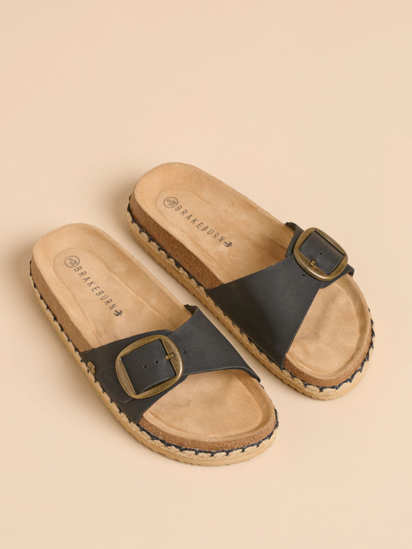 Brakeburn Black Strap Sandals