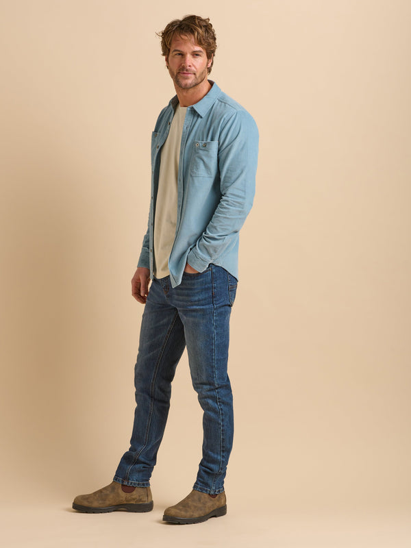 Brakeburn Blue Cord Shirt