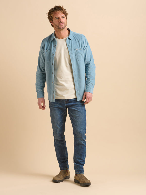 brakeburn Blue Cord Shirt