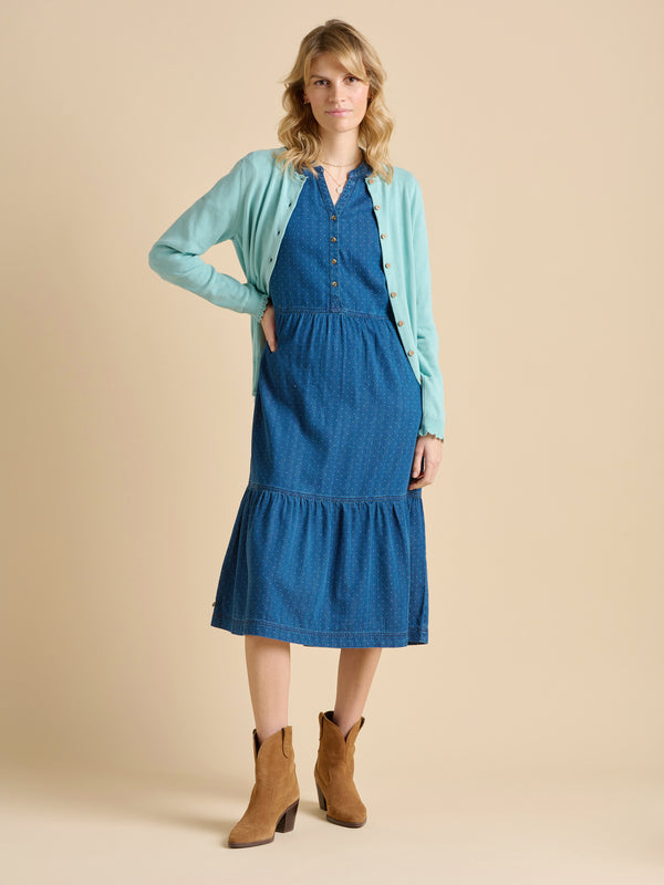 Brakeburn Blue Frill Neck Cardigan