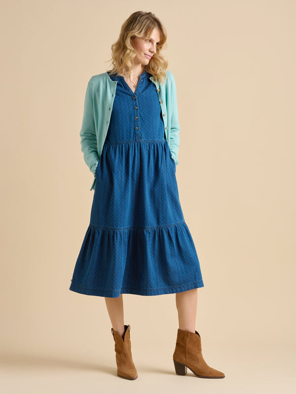 Brakeburn Blue Frill Neck Cardigan