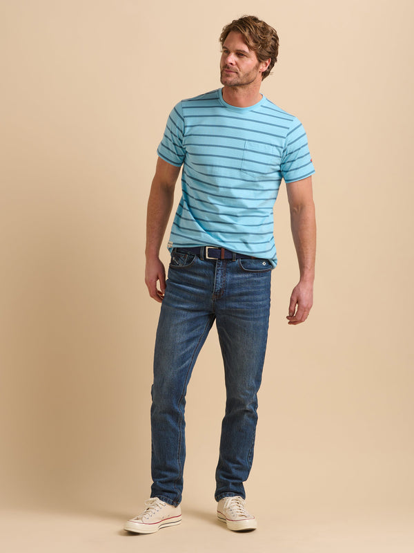 Brakeburn Blue Stripe Tee