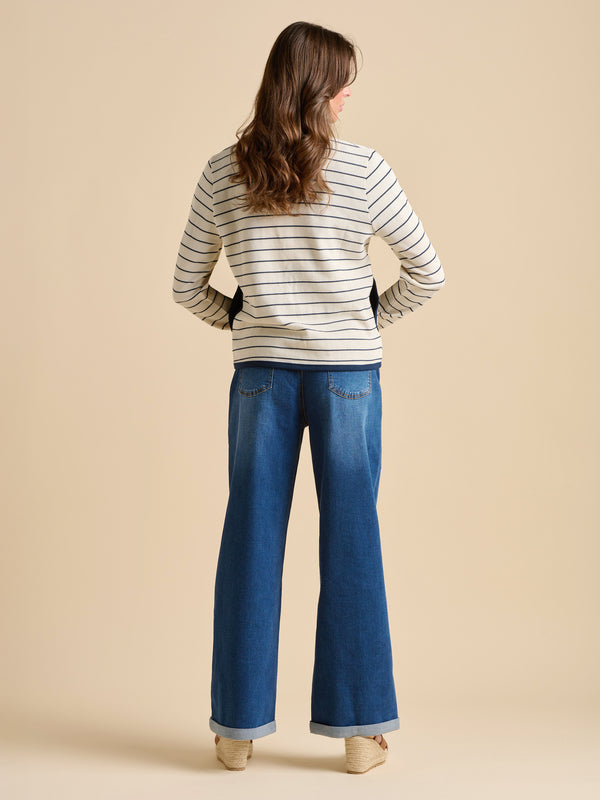 Brakeburn Breton Stripe Sweat Jacket