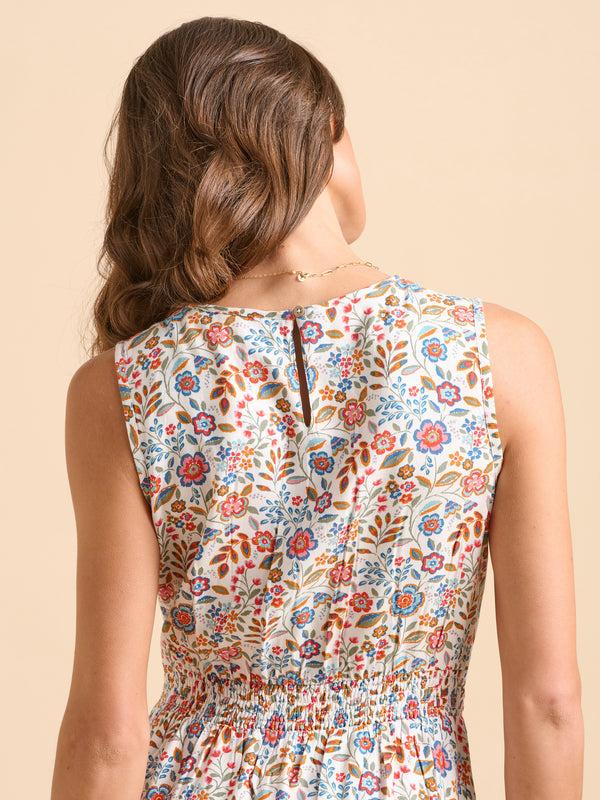 Brakeburn Cream Secret Garden Midi Dress