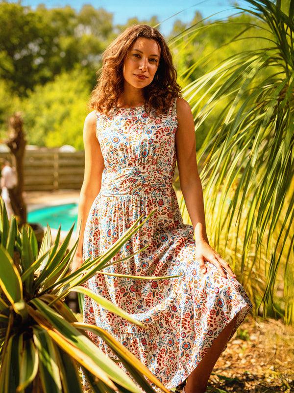 brakeburn Cream Secret Garden Midi Dress