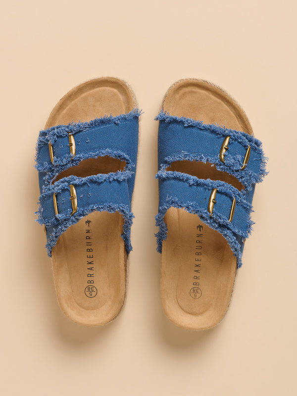 Brakeburn Denim Platform Sandals