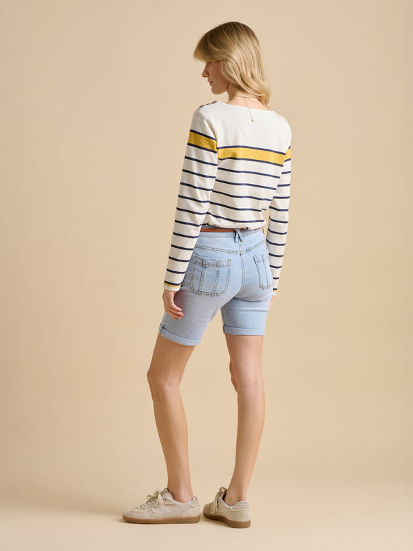 Brakeburn Engineered Stripe Bella Crew