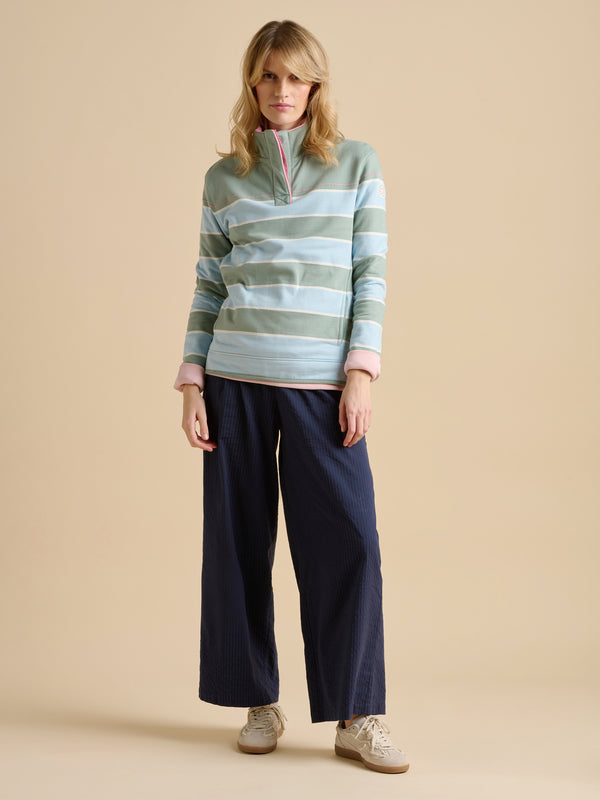 Brakeburn Engineered Stripe Quarter Zip