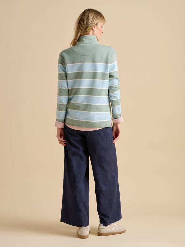 Brakeburn Engineered Stripe Quarter Zip