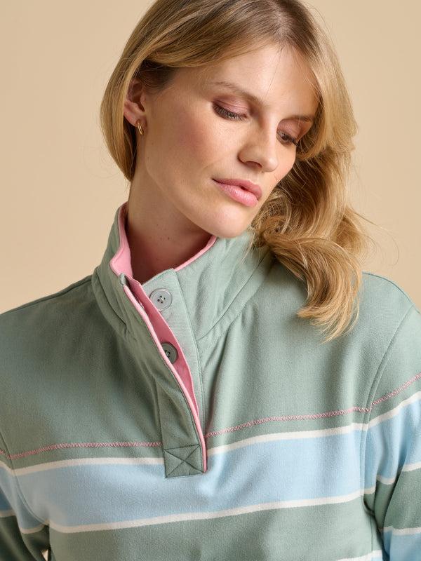 brakeburn Engineered Stripe Quarter Zip