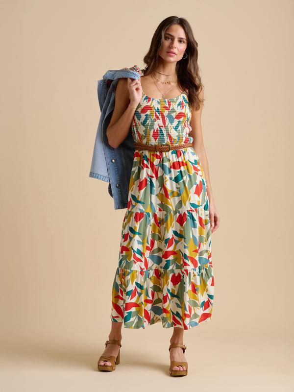 Brakeburn Falling Leaves Maxi Dress