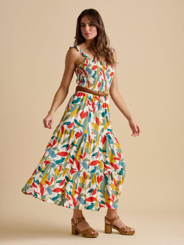 Brakeburn Falling Leaves Maxi Dress