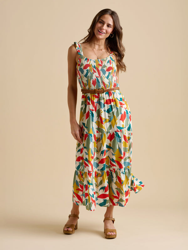 brakeburn Falling Leaves Maxi Dress
