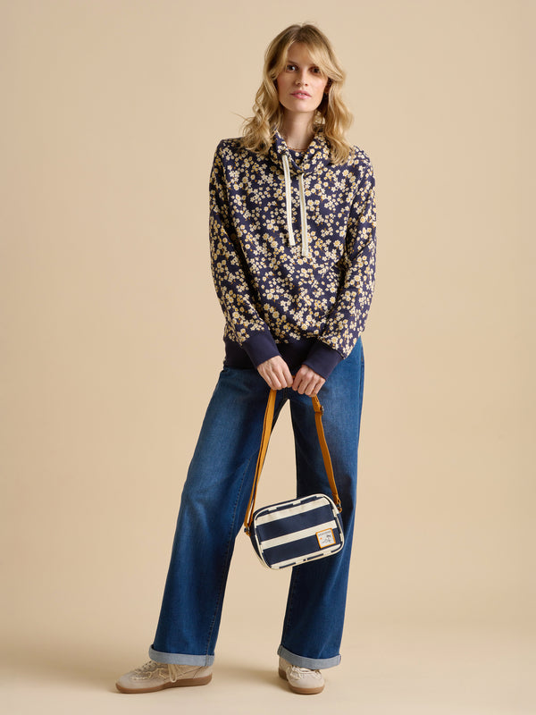 Brakeburn Floating Daisy Cowl Neck Sweat