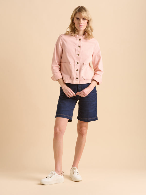 Brakeburn Frill Neck Denim Jacket