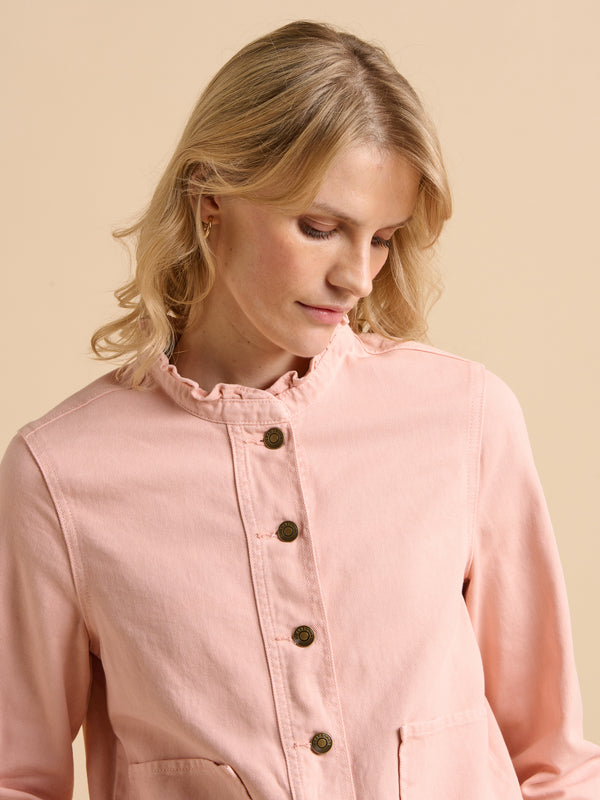 brakeburn Frill Neck Denim Jacket